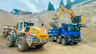 scavo per LAGO ARTIFICIALE con CATERPILLAR 352  LIEBHERR 566⚠️ [upl. by Akihc]