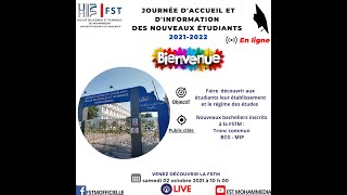 journée d’accueil des étudiants nouvellement inscrits à la FST mohammedia [upl. by Airtap838]