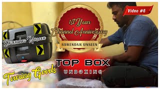 JB Racing Top Box  unboxing  37 Liters  Channel 1st Anniversary  Bandidos Pitstop  Bike ride [upl. by Aciraj242]