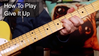 Give It Up KC and the Sunshine Band Guitar Lesson [upl. by Ahsinnod]