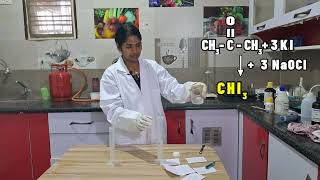 Preparation of Iodoform⚗️🧪 Chemistry Practicals  New Syllabus  NTA  NEET 2024 Komali Mam❤️ [upl. by Rosene]