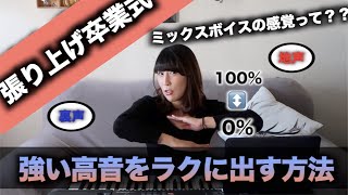 ミックスボイス決定版【強い高音をラクに出せるようになる3ステップ】これを見たあなたは今日で張り上げ卒業。ぱちぱち [upl. by Nowyt]