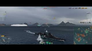 WoWS Replay Los Andes  Jungfernfahrt mit Herzschlagfinale [upl. by Ilyse983]