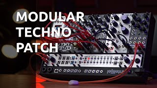 Modular Techno Patch  Making music just on the few modules [upl. by Lomaj]