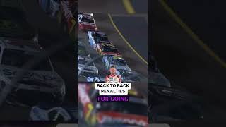 Back to back penalties for the 7 racing nascar nascarplayoffs racecar nascarracing [upl. by Weirick699]