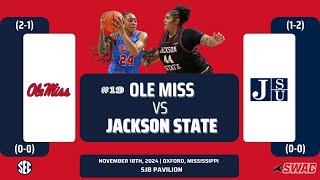 No 19 Ole Miss vs Jackson State  NCAA Womens Basketball  111824 [upl. by Hewett]