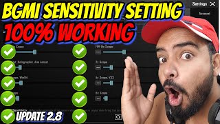 BGMI SENSITIVITY SETTING NEW UPDATE 28 2023 [upl. by Manno823]