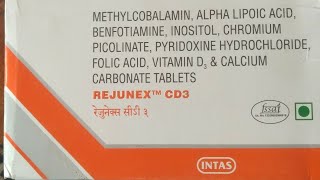 Rejunex CD3 Tablet uses in Hindi  rejunex cd 3 tablet uses side effects and doses in Hindi [upl. by Kaufmann282]