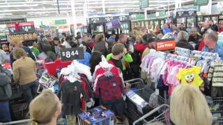 Walmart chaos on a Black Friday Sales [upl. by Anada]