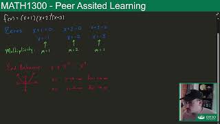 Graphing Factored Polynomial Functions Worked Example  MATH1300 Peer Assisted Learning [upl. by Aihsila484]