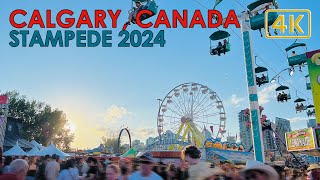 CALGARY STAMPEDE WALKTOUR  CANADA 2024 4K [upl. by Adnot494]