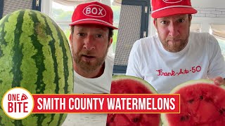 Barstool Watermelon Review  Smith County Watermelons Smith County MS [upl. by Corney998]