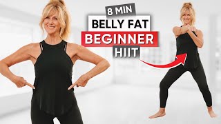 8Minute Standing Abs Lower Belly Fat Workout  BEGINNER [upl. by Lejeune]