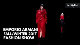 Emporio Armani  Fall Winter 201718 Womens Fashion Show 4K  tooStylish [upl. by Massey248]