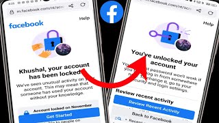 🔴Without identity unlock facebook account locked  Lock Id unlock कैसे करे🤔 facebook unlocked trick [upl. by Lacim]