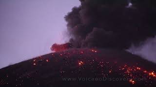 Krakatoa volcano eruptions from close 2021 Nov 2018 [upl. by Akiehsal]