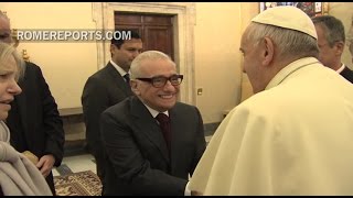 Film director Martin Scorsese meets Pope Francis [upl. by Benioff548]