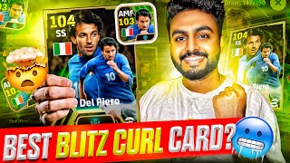 DEL PIERO  103 RATED BLITZ CURLER REVIEW🥶  FIRST EVER ITALY PACK OPENING🔥  BLITZ BOOSTER EPIC 🤯 [upl. by Oiramd588]