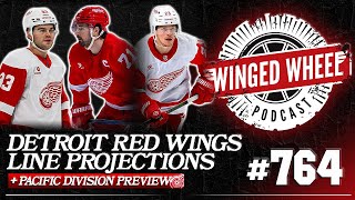 RED WINGS ROSTER PROJECTIONS amp PACIFIC DIVISION PREVIEW  Winged Wheel Podcast  Sept 25th 2024 [upl. by Ailalue]