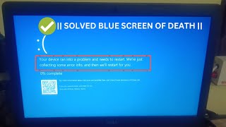 ✅2024 Fix Blue Screen Of Death Error In Windows 1011  PC Ran Into Problem and Needs to Restart [upl. by Karena53]