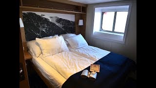 Cruise Ship Cabin Review  Hurtigruten MS Spitsbergen  O2 Polar Outside 406 [upl. by Adnovad790]