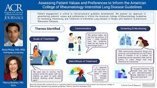 Assessing Patient Values amp Preferences to Inform the ACRCHEST Interstitial Lung Disease Guidelines [upl. by Shama965]