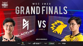 FIL MSC 2023 GRAND FINALS  BLCK vs ONIC Game 2 [upl. by Narhet]