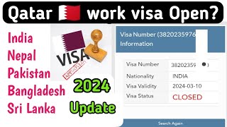 Qatar visa latest news 2024Is Qatar issuing visas now [upl. by Honeyman244]