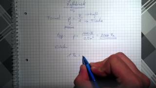 Luftdruck ausrechnen  Formel für Luftdruck [upl. by Leiser]