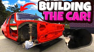 Building the SATSUMA with Dingus Cat in My Summer Car Mods [upl. by Areht]