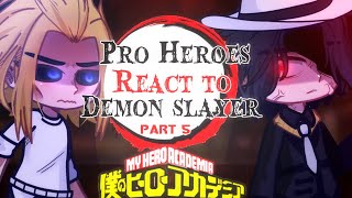 •Pro heroes react to Demon Slayer•part 5 Muzan  MHA x KNY [upl. by Adnertal]