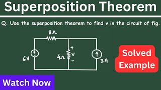 Superposition Theorem Basic Solved Example [upl. by Onitnerolf]