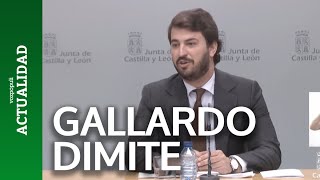 Juan GarcíaGallardo dimite como vicepresidente de Castilla y León [upl. by Leonid387]