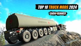 Snowrunner Top 10 best truck mods 2024 [upl. by Thirzi370]