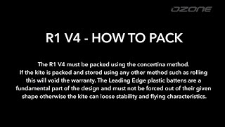 Ozone R1 V4  How to Pack using the Compressor Bag [upl. by Jephthah]