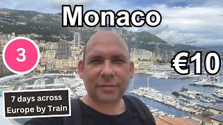 7 days across Europe by Train  Train trip to Monaco [upl. by Ddarb]