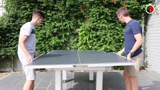 Convert your pool or dining table to an Cornilleau outdoor table tennis table in just 2 minutes [upl. by Ulrica]