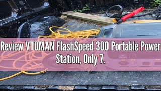 Review VTOMAN FlashSpeed 300 Portable Power Station Only 74lbs with 7 Outlets LiFePO4 Generator w [upl. by Eelyrag]