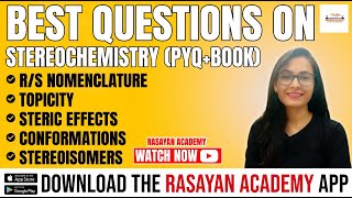 BEST QUESTIONS ON STEREOCHEMISTRY  CSIR UGC NET  GATE  CHEMICAL SCIENCE [upl. by Newby427]