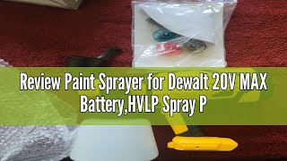 Review Paint Sprayer for Dewalt 20V MAX BatteryHVLP Spray Paint Gun with Motor and Copper Nozzle60 [upl. by Caspar459]