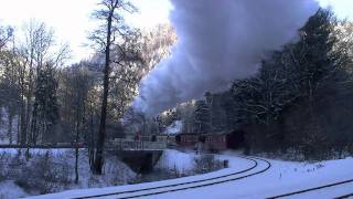 Sonne Dampf und Schnee im Harz [upl. by Florine]