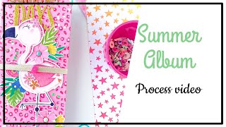 CRAFTELIER  Scrapbooking process  Mini album [upl. by Abbey]