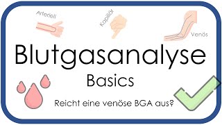 Blutgasanalyse BGA Basics  Überblick arteriell venös kapillär  Teil 1 [upl. by Olaf]