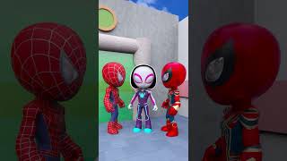 Help Spiderman Choose The Real Noob Policeman gta shorts [upl. by Brocky]