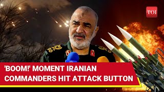 Burn Israel 1st Footage Of Iran Army amp IRGC Chiefs Hitting Attack Button After Khameneis Orders [upl. by Esimaj]