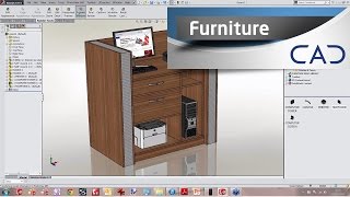 Designing Furniture in SolidWorks [upl. by Arahsal]