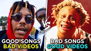 GOOD SONGS WITH BAD MUSIC VIDEOS vs BAD SONGS WITH GOOD MUSIC VIDEOS [upl. by Kellyann189]