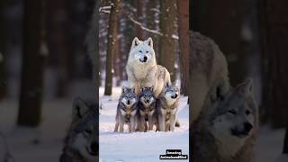 Adorable Snow White Wolf Bonding with Her Playful Cubs  Rare Wolf Family Moments in the Wild [upl. by Uzzia]