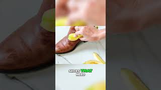 ☝️☝️☝️ START FULL VIDEO shorts Polishing Shoes with Banana Peels A Surprising Shoe Care Hack [upl. by Aicillyhp]