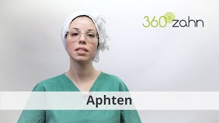 Aphten  Was sind Aphten  DentalLexikon  360Â°zahn [upl. by Annaehs]